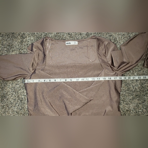 Elodie| Cowl Square Neck Long Sleeve Top - Picture 3 of 5